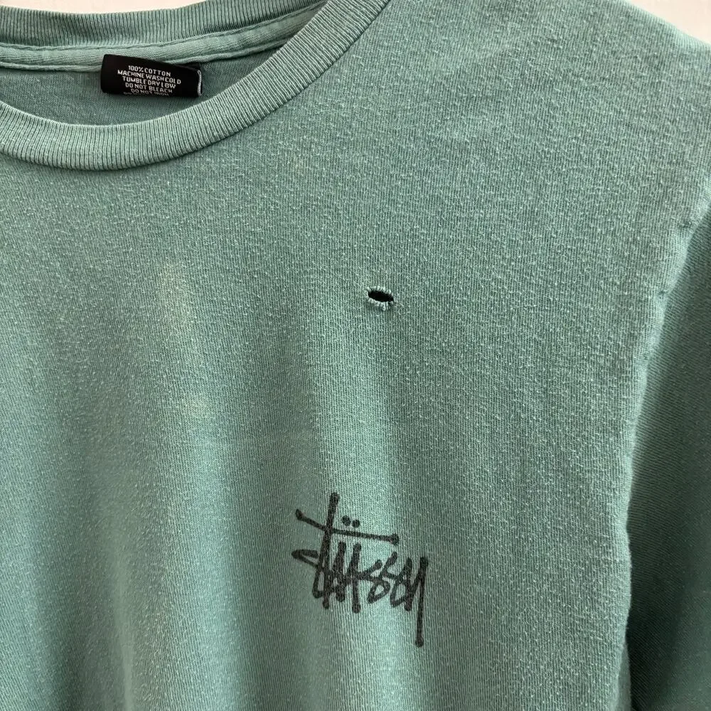 Green Stussy Tee
